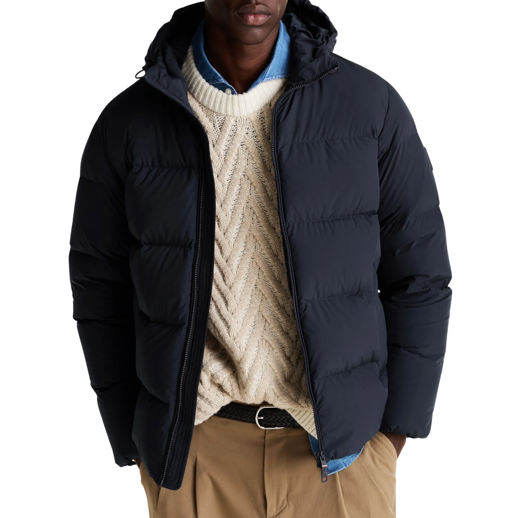 Tommy Hilfiger Down Hooded Puffer Winterjas Heren