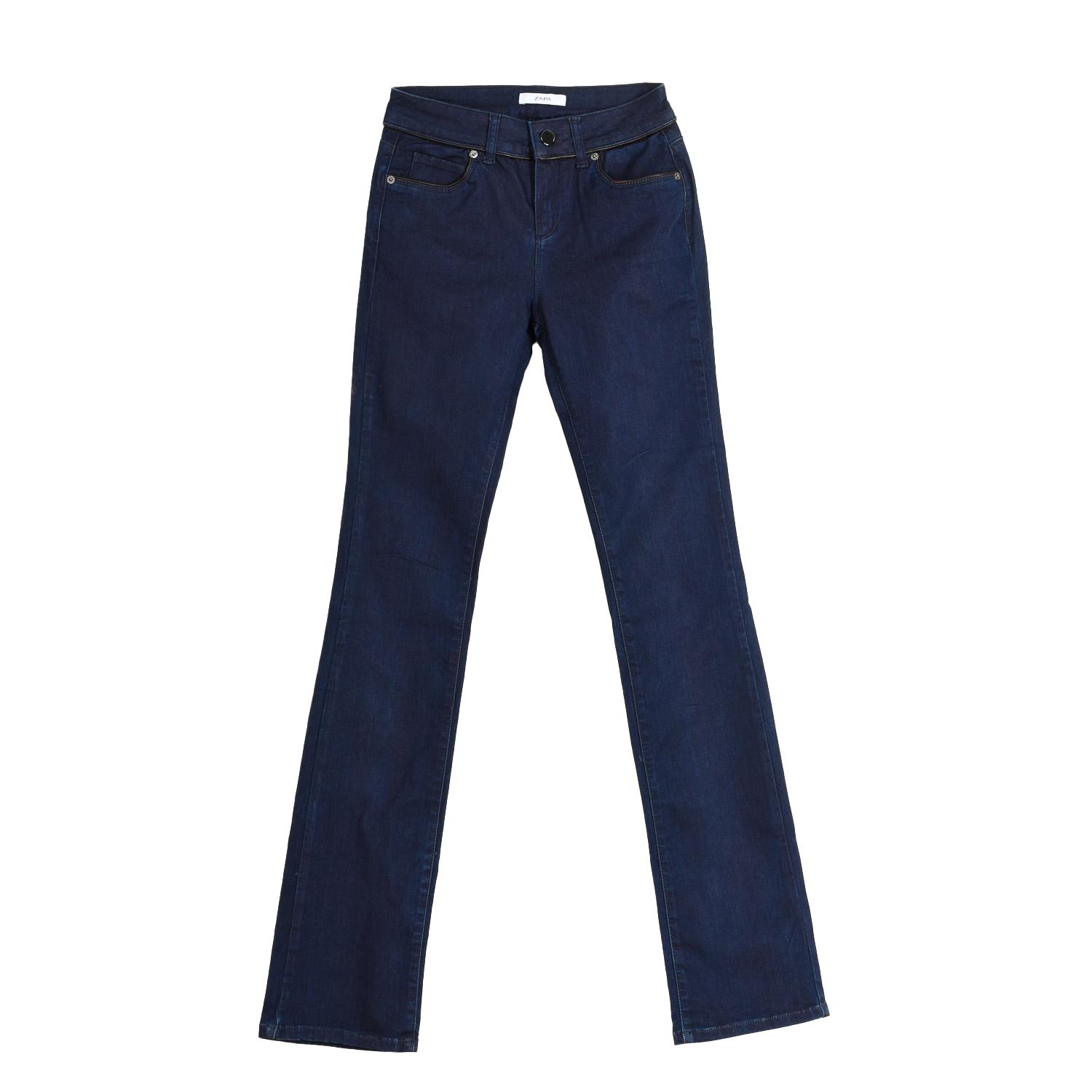 BlackPrice Lange denimbroek met rechte zoom AJEA13-A350 dames 24-USA blauw