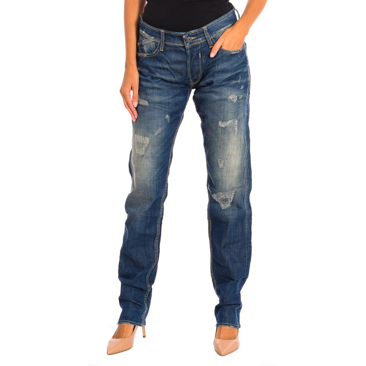 BlackPrice Lange damesjeans JH711BASWC615 30-USA blauw