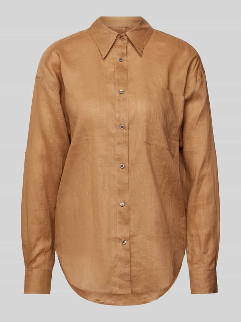 Boss Orange Blouse met opgestikte borstzak, model 'Bostik'