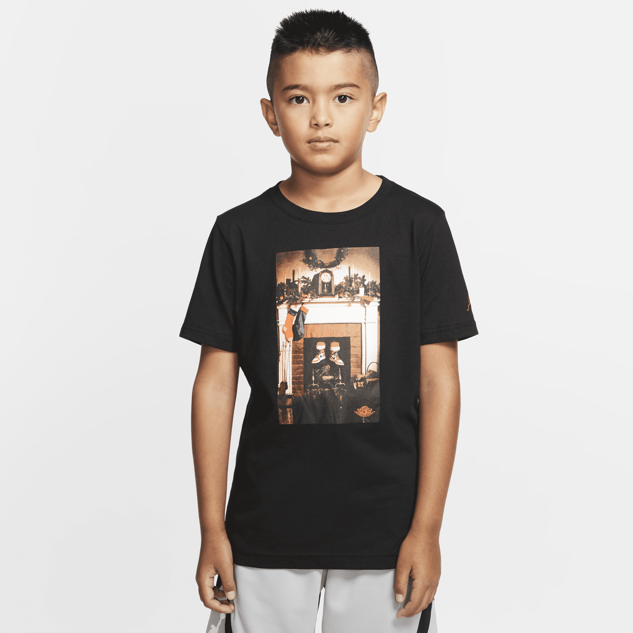 Jordan Air  T-shirt met korte mouwen voor jongens - Zwart