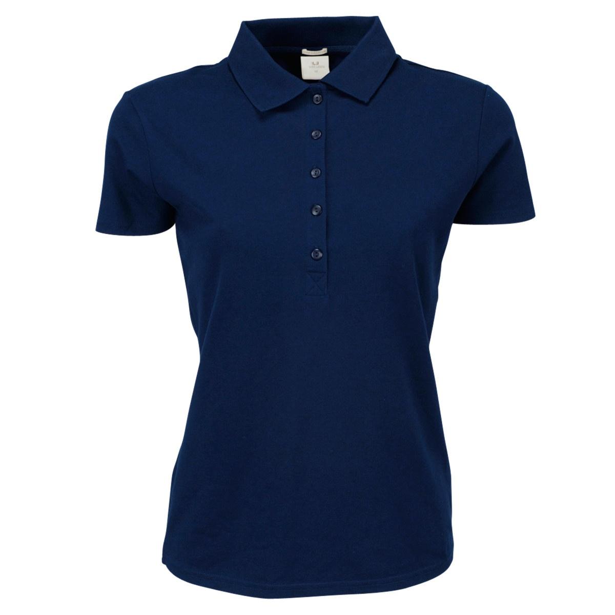 Tee Jays Dames luxe stretch poloshirt met korte mouwen