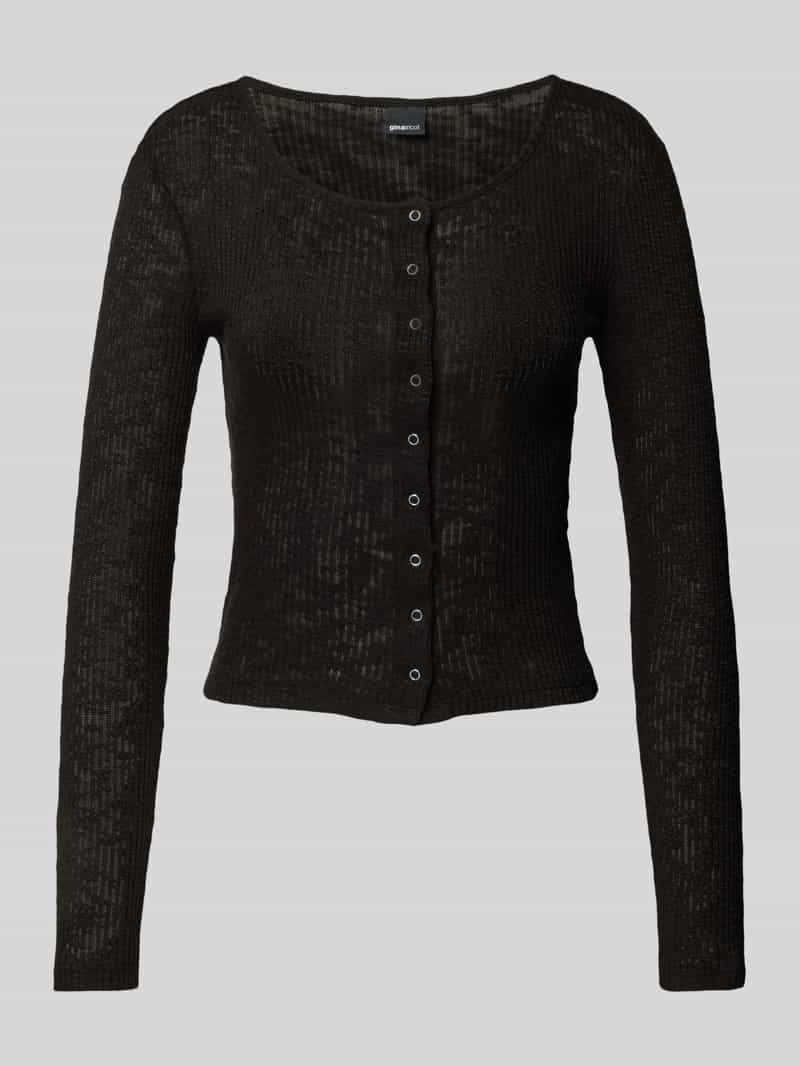 Gina Tricot Shirt met lange mouwen met boothals