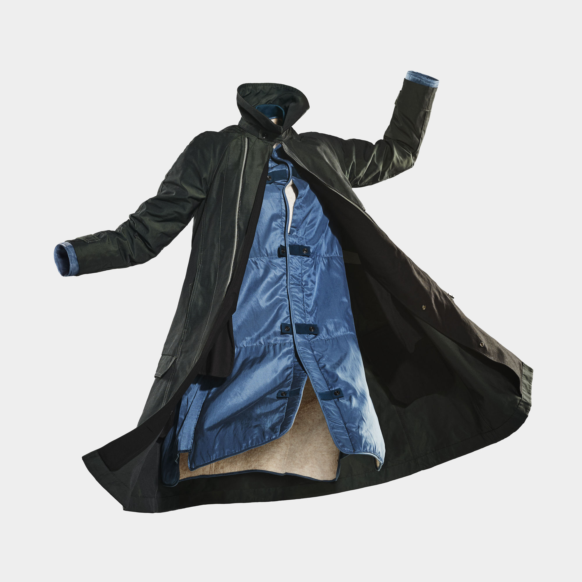 G-Star RAW E Trenchcoat 2 in 1 Long - Grijs - Dames