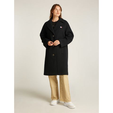 TOMMY JEANS Korte jas TJW WOOL COAT met wolaandeel