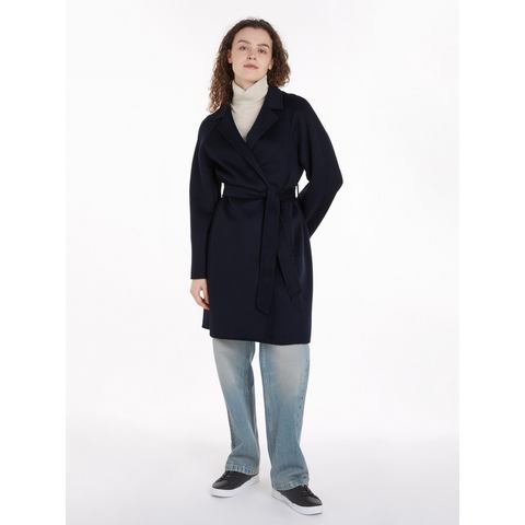 Tommy Hilfiger Korte jas REG DF WOOL BELTED COAT