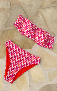 Jurkjes Print Bikini Broekje Mabel Pink