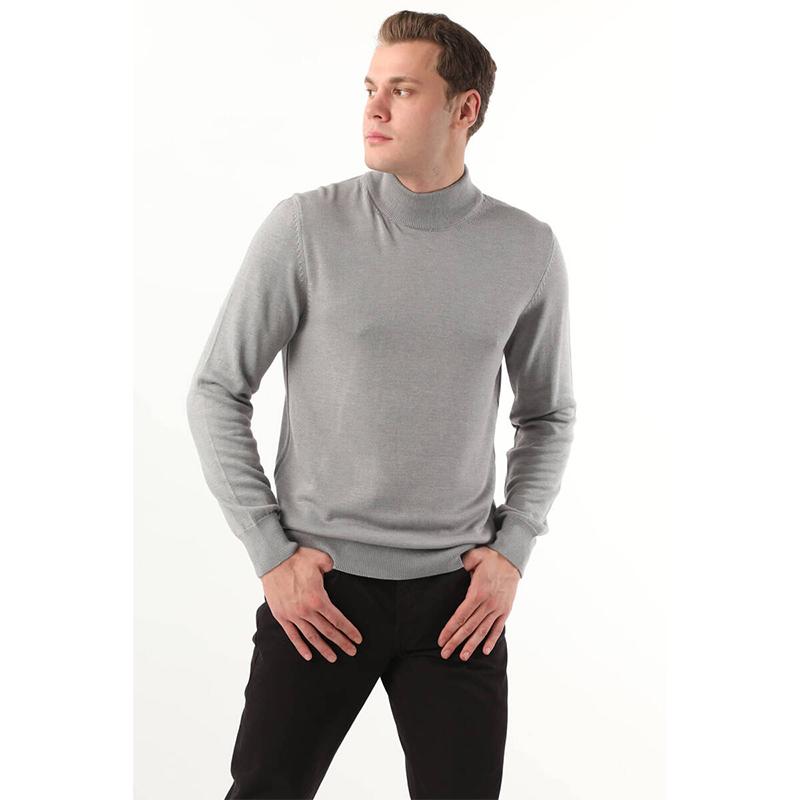 Keep Out Heren Half Fisherman Basic Knitwear Sweater Grijs L grijze kleur