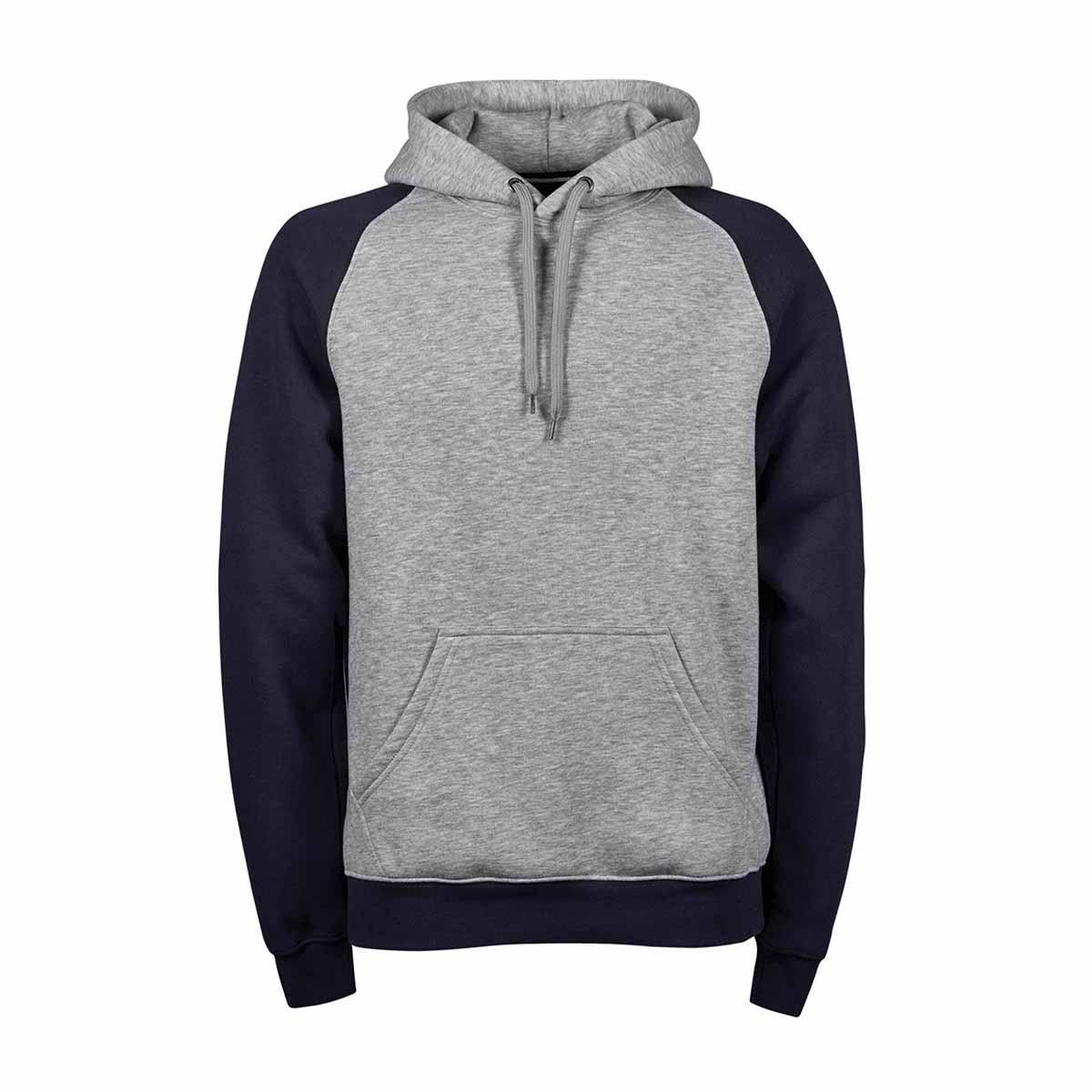 Tee Jays Heren two-tone hooded sweatshirt