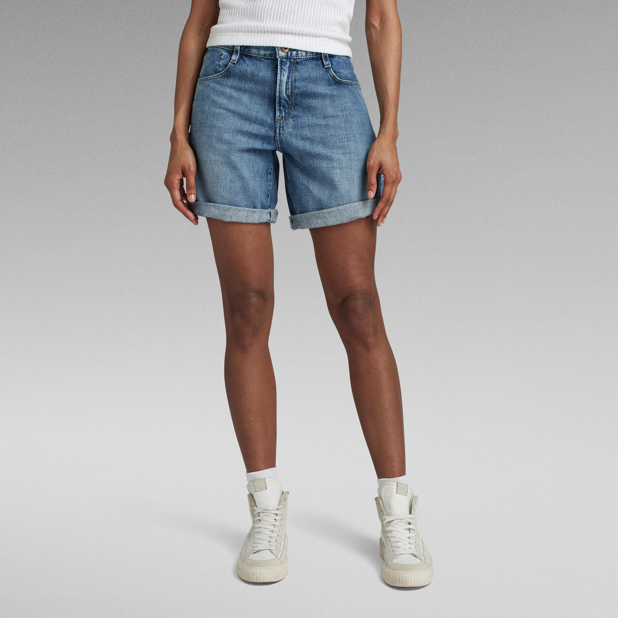 G-Star RAW Judee Low Waist Short - Midden blauw - Dames