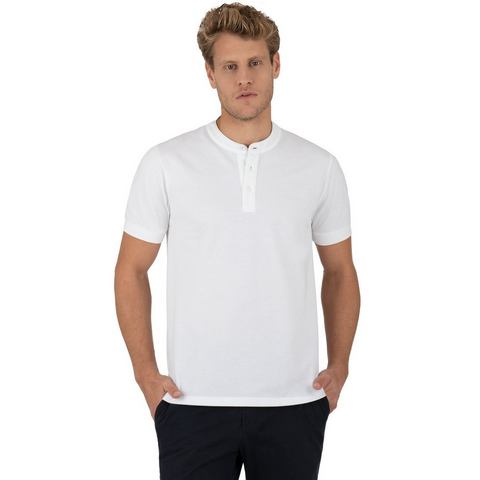 Trigema T-shirt  henley shirt met knopenlijst (1-delig)