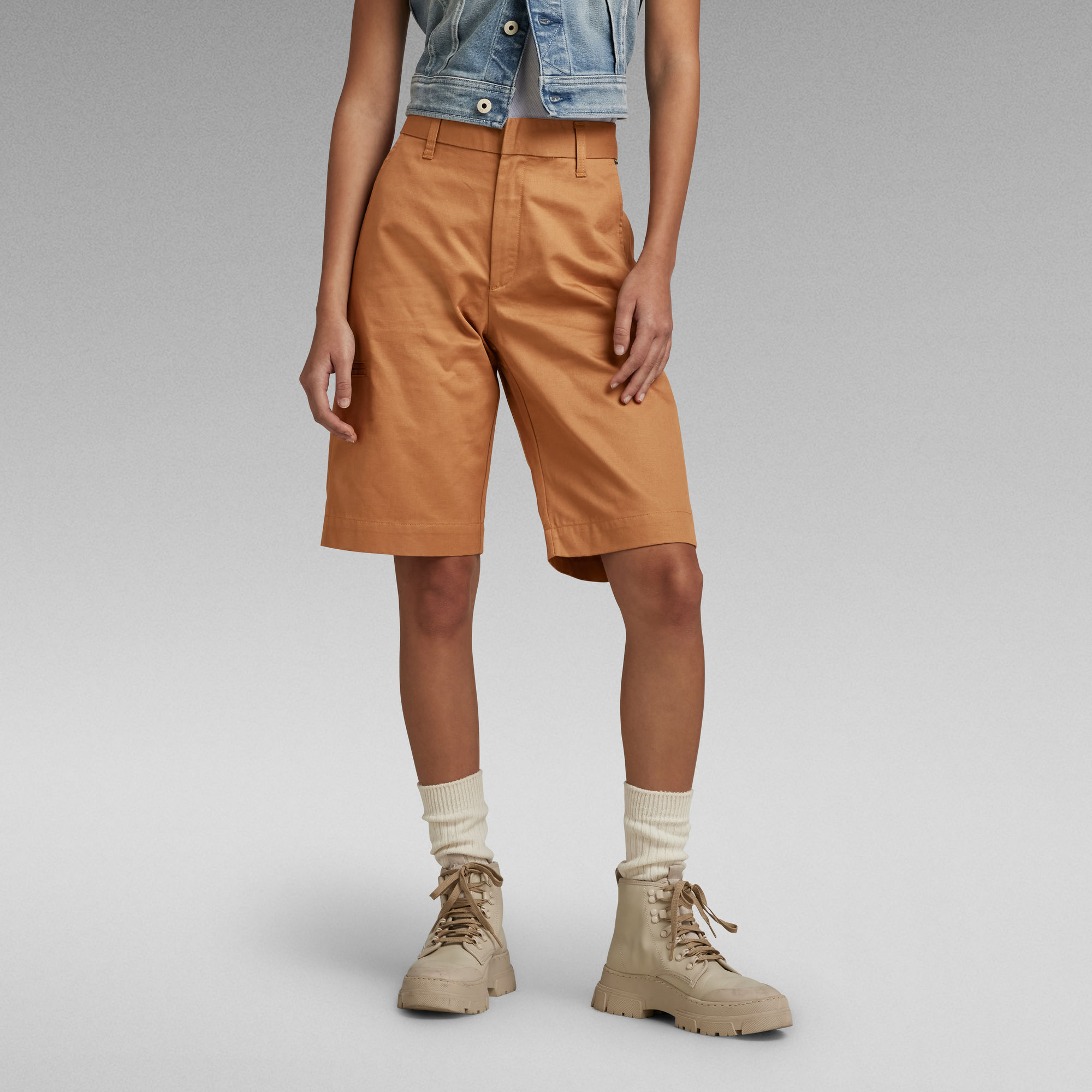 G-Star RAW Chino Bermuda Short - Bruin - Dames