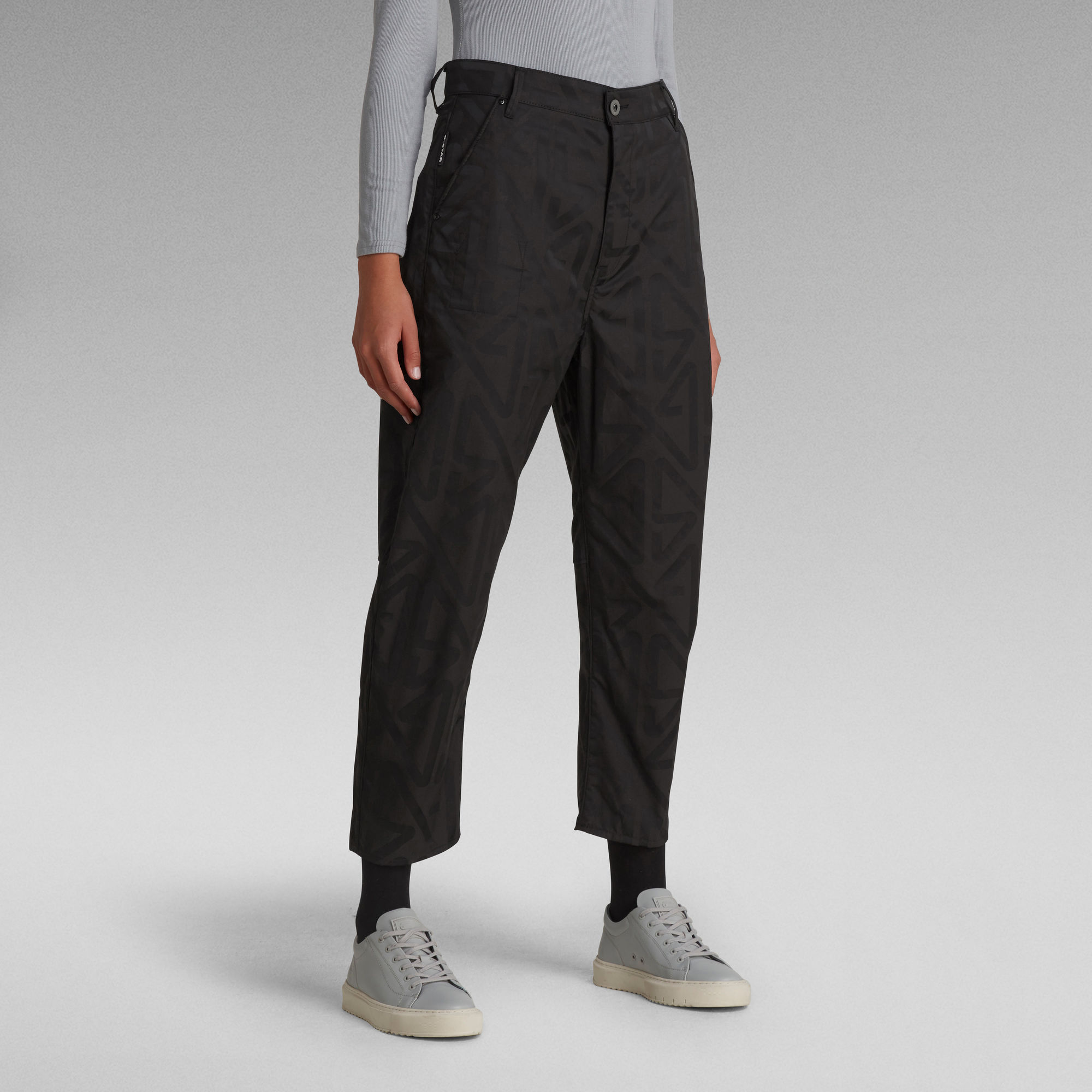 G-Star RAW Ingekorte chino 3D - Zwart - Dames