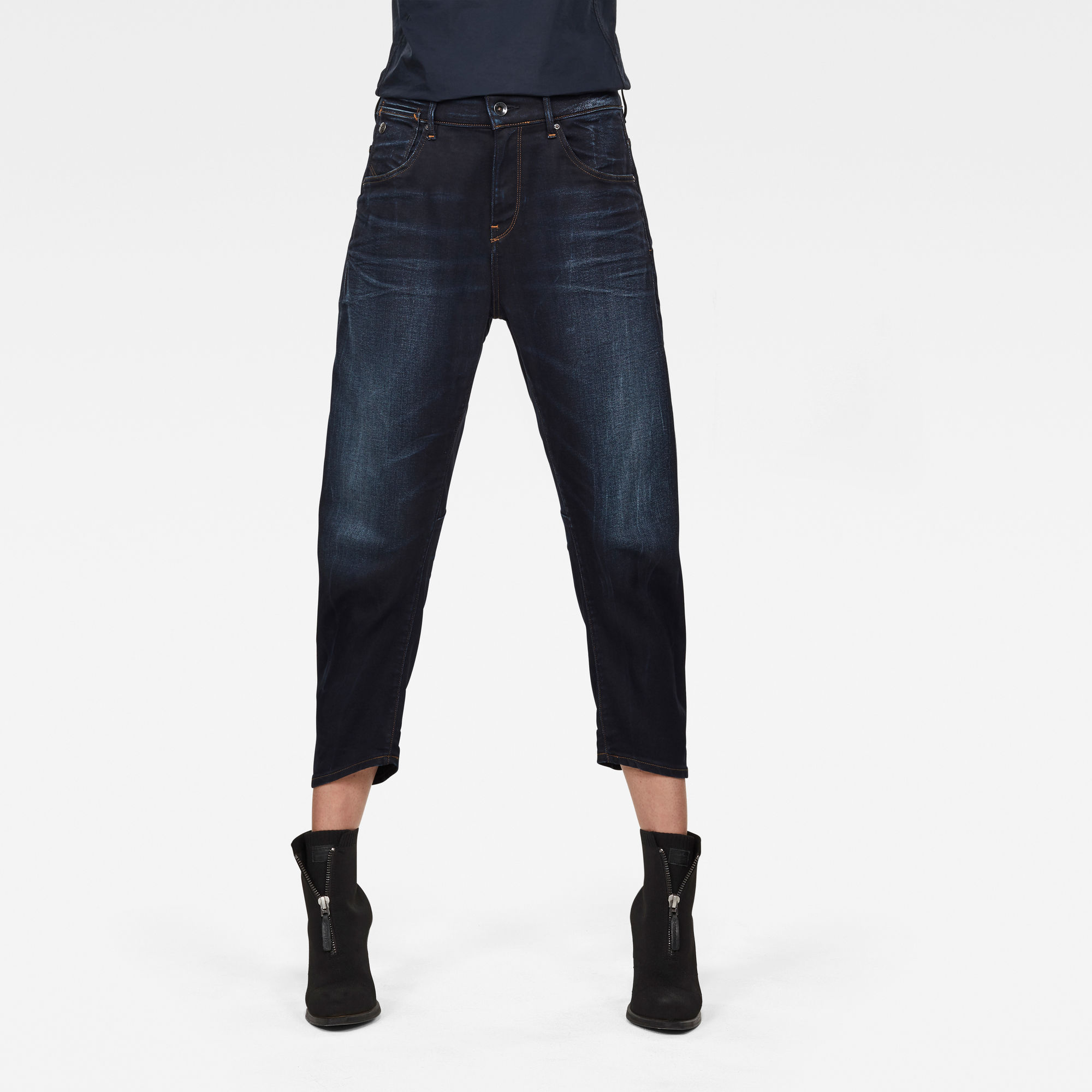 G-Star RAW A Crotch 3D Low Boyfriend Jeans - Donkerblauw - Dames