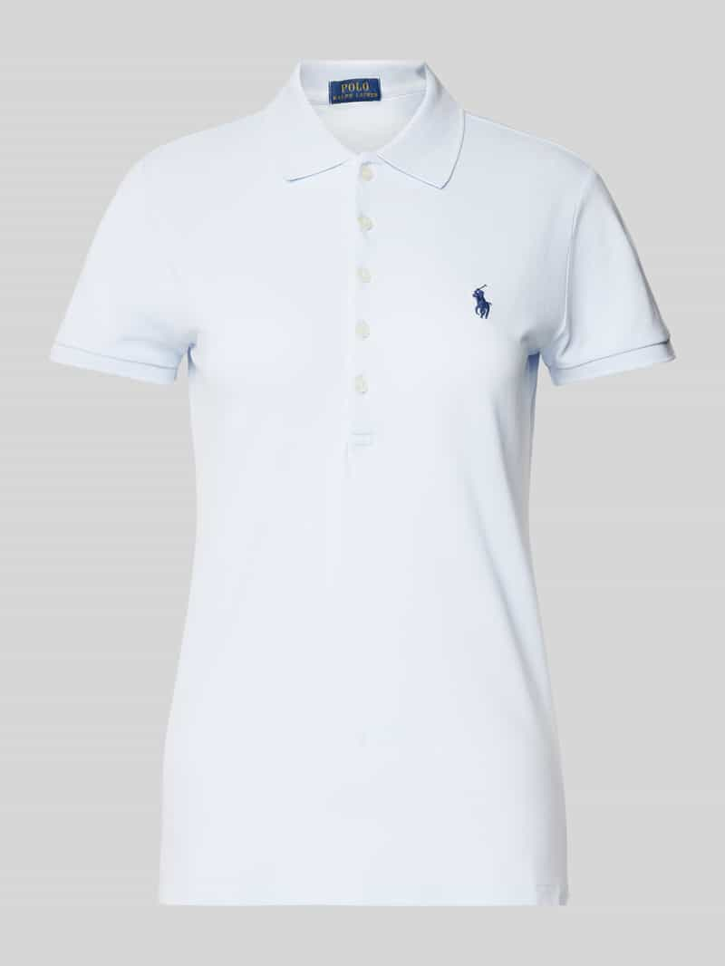 Polo Ralph Lauren Slim fit poloshirt met labelstitching, model 'JULIE'