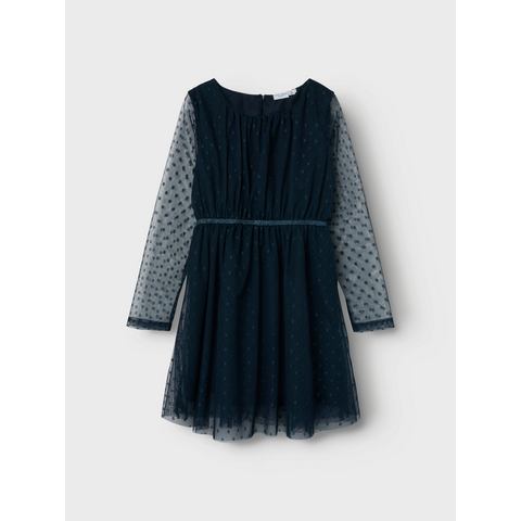 Name It Mini-jurk NKFVABOS LS DRESS NOOS