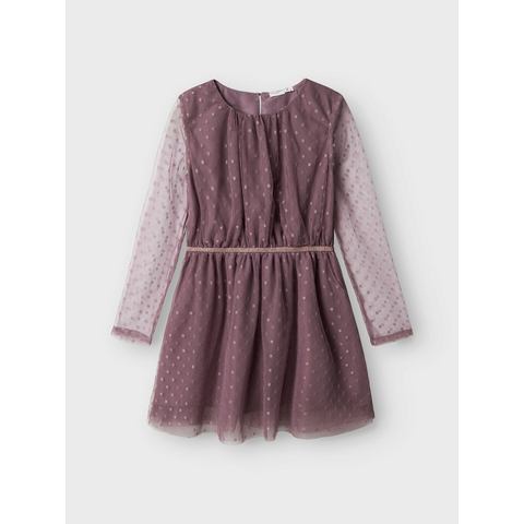 Name It Mini-jurk NKFVABOS LS DRESS NOOS