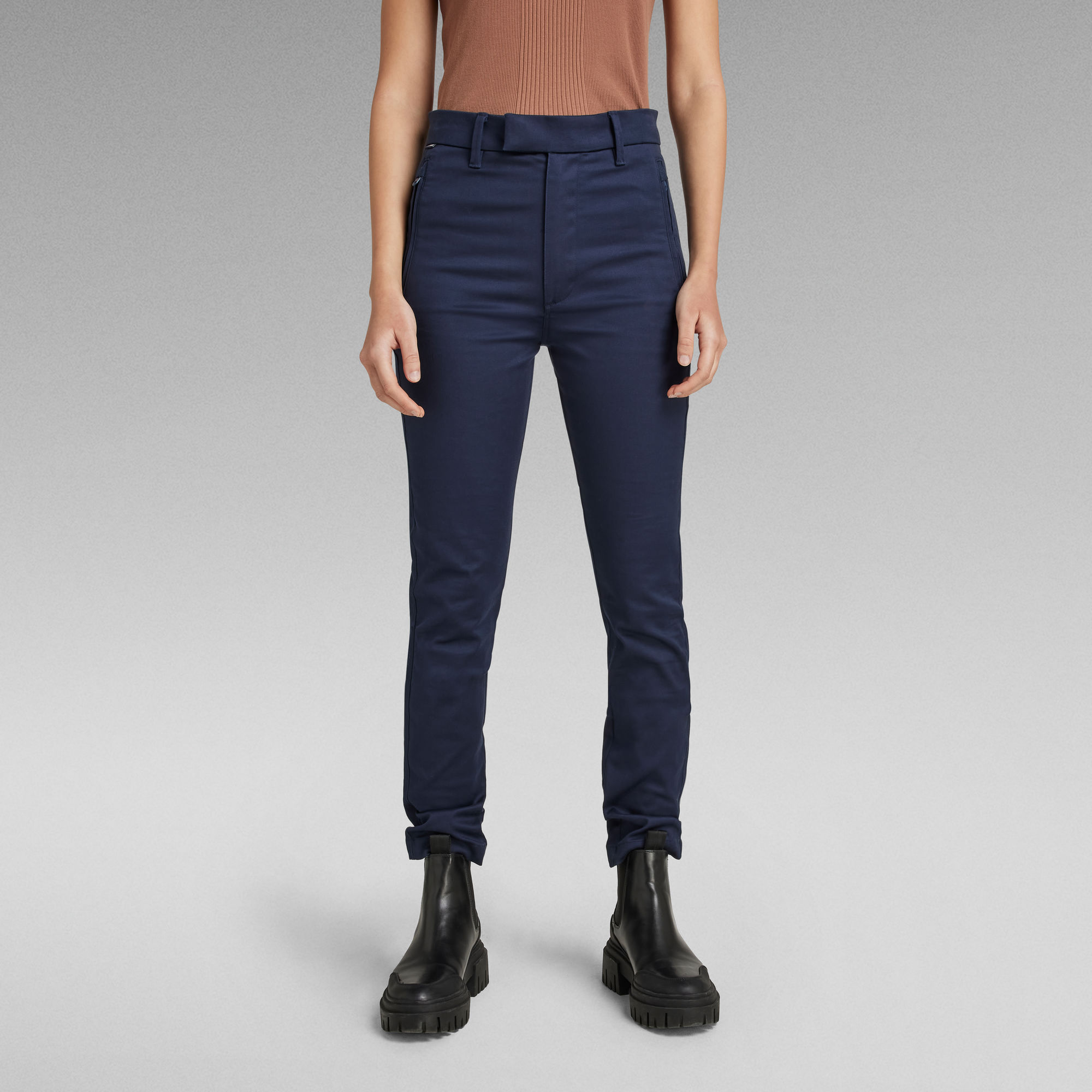 G-Star RAW Weld High Skinny Chino - Donkerblauw - Dames