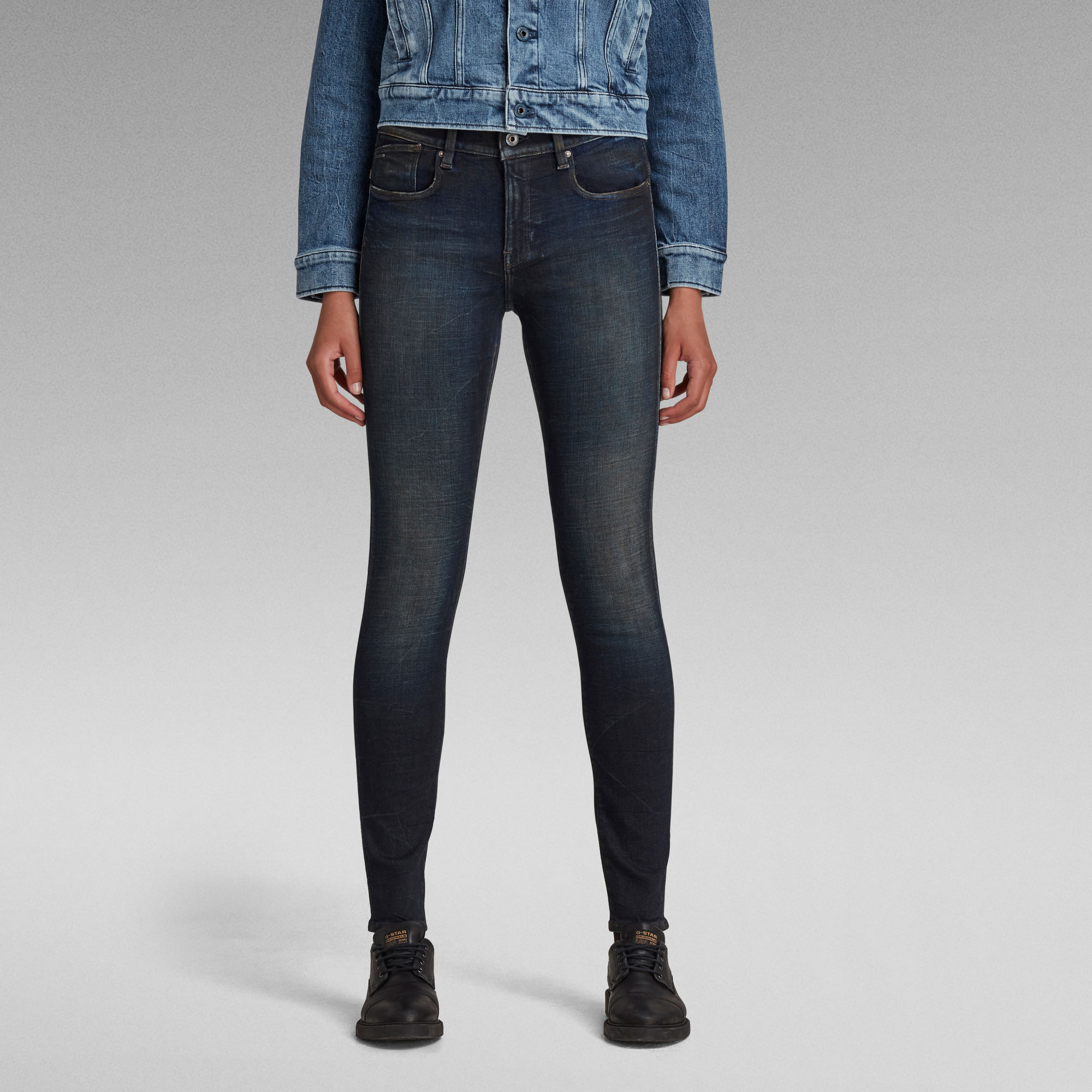 G-Star RAW Lhana Skinny Jeans - Donkerblauw - Dames