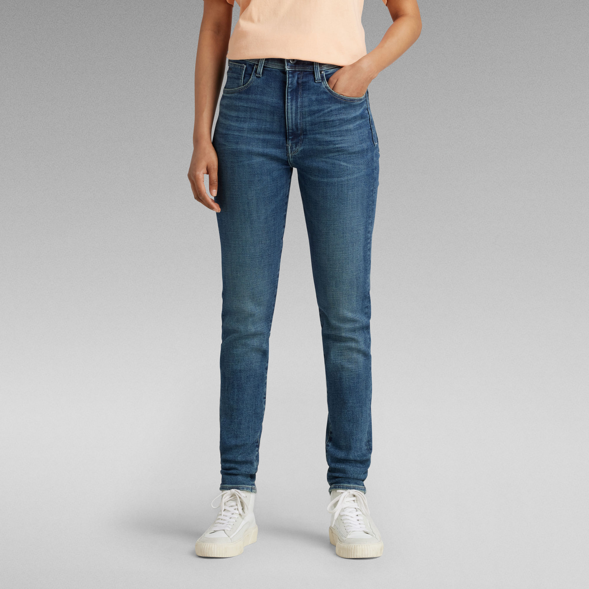 G-Star RAW Kafey Ultra High Skinny Jeans - Midden blauw - Dames