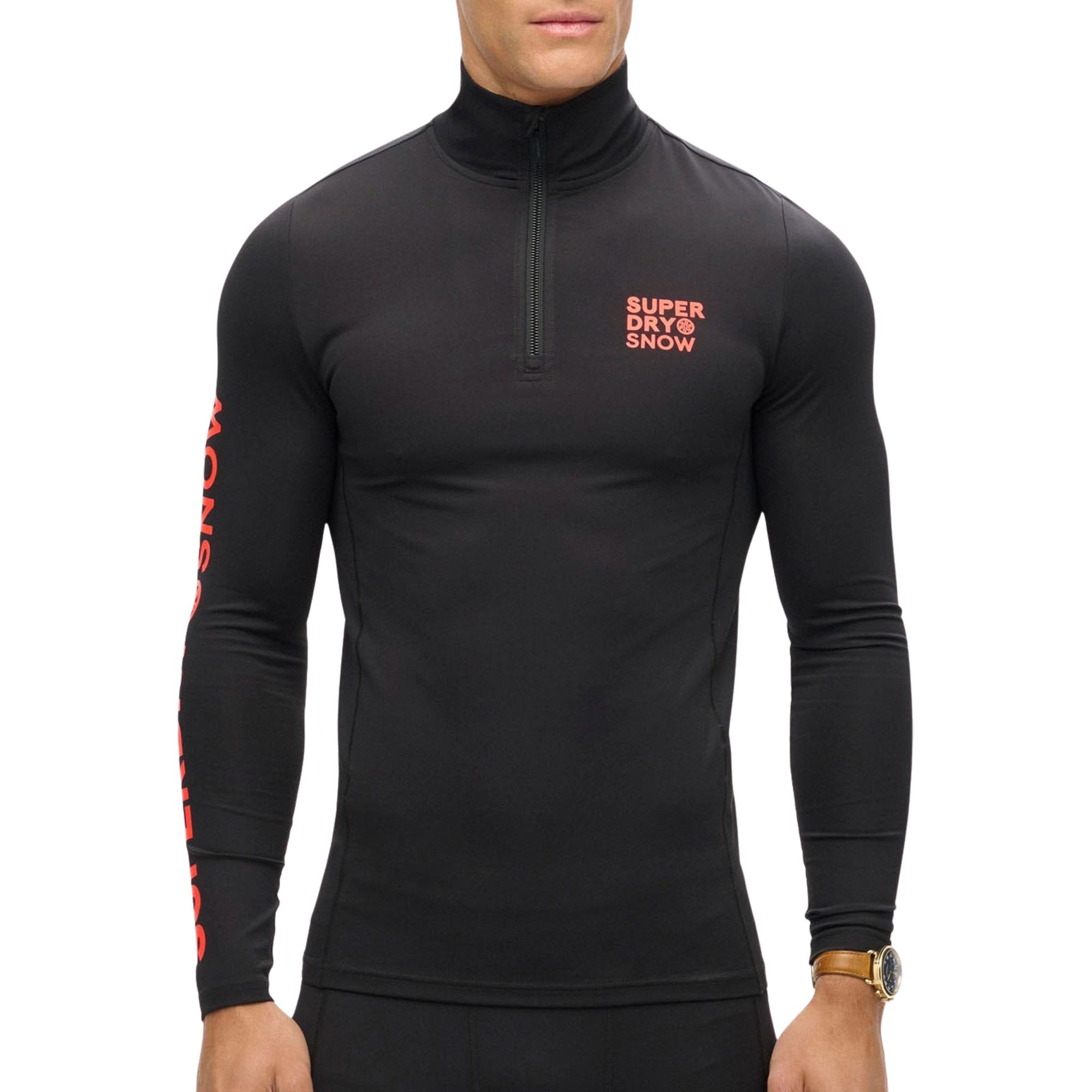 Superdry Ski Base Layer Half Zip Longsleeve Heren