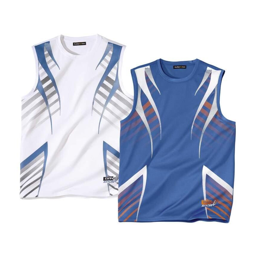 Atlas For Men Heren sportvest top (set van 2)