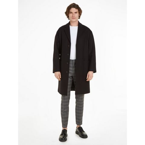 Calvin Klein Wollen jas MODERN WOOL BLEND COAT