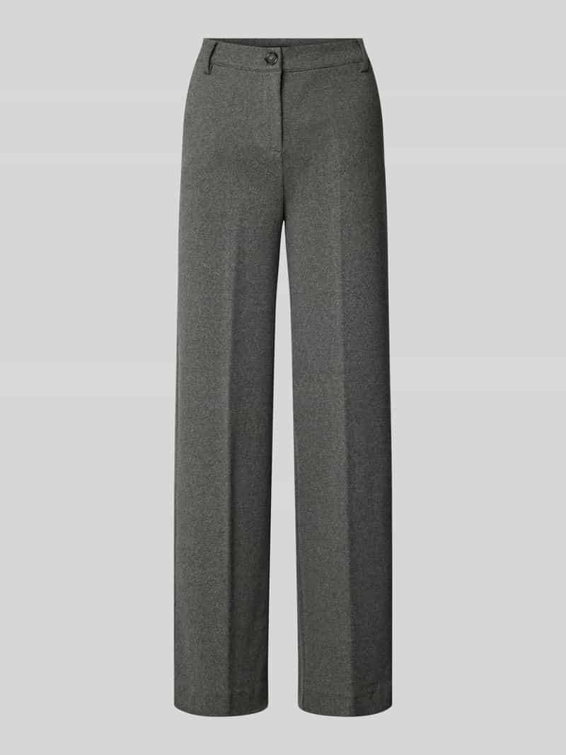 Weekend Max Mara Straight fit stoffen broek met persplooien, model 'PANETTO'