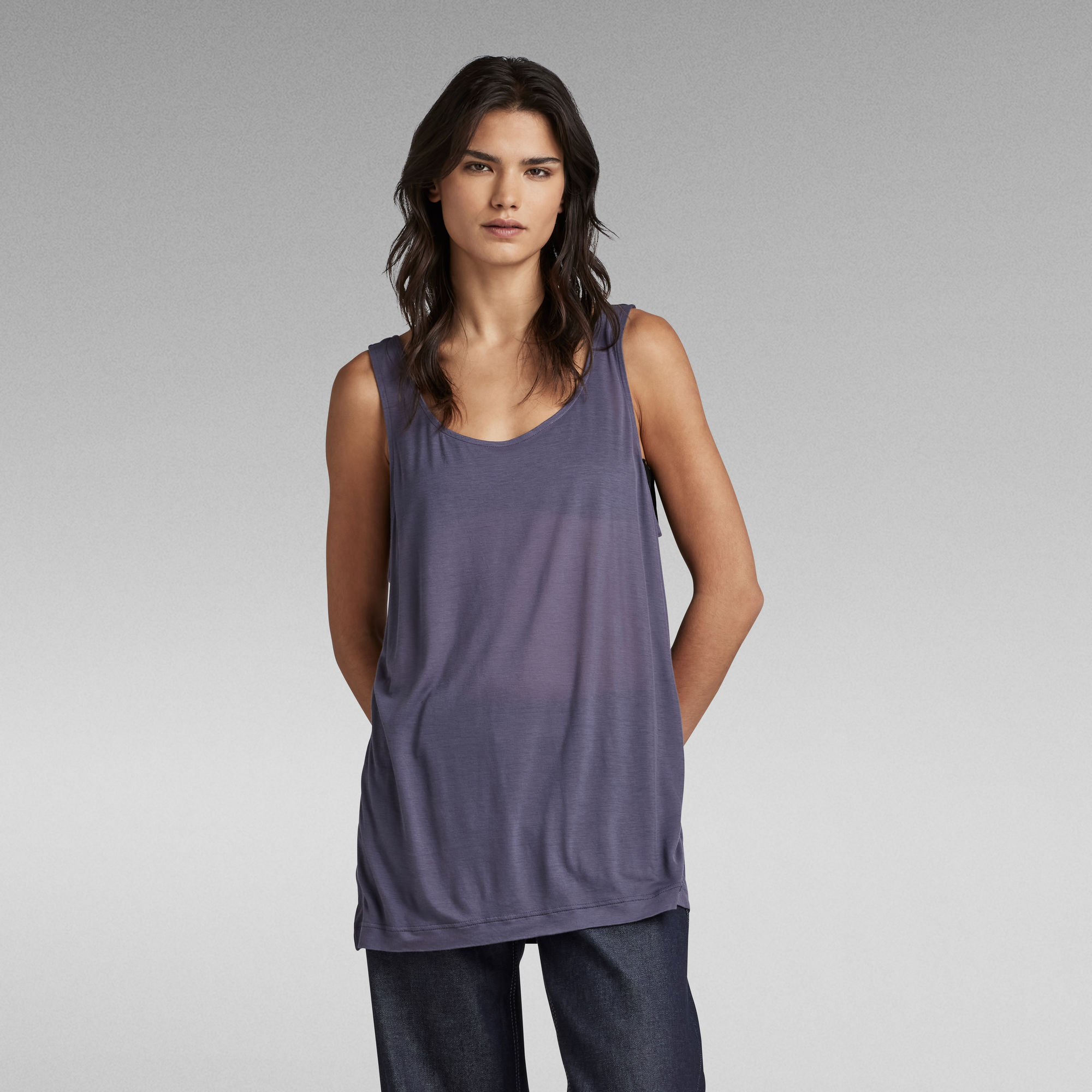 G-Star RAW Tanktop Essential Loose - Paars - Dames