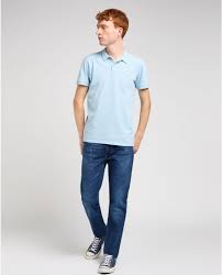 Lee Pique polo heather sky