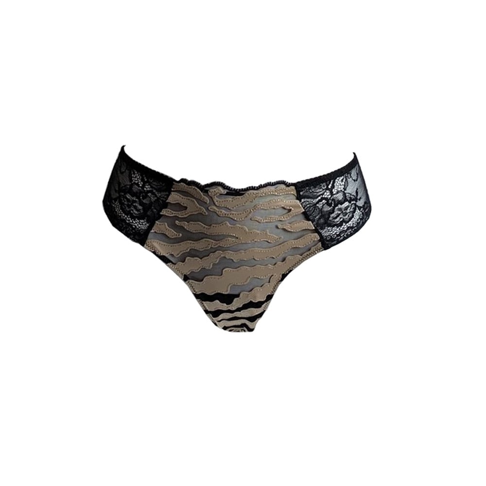 AMBRA lingerie slips Sauvage string 1440 Bruin/zwart