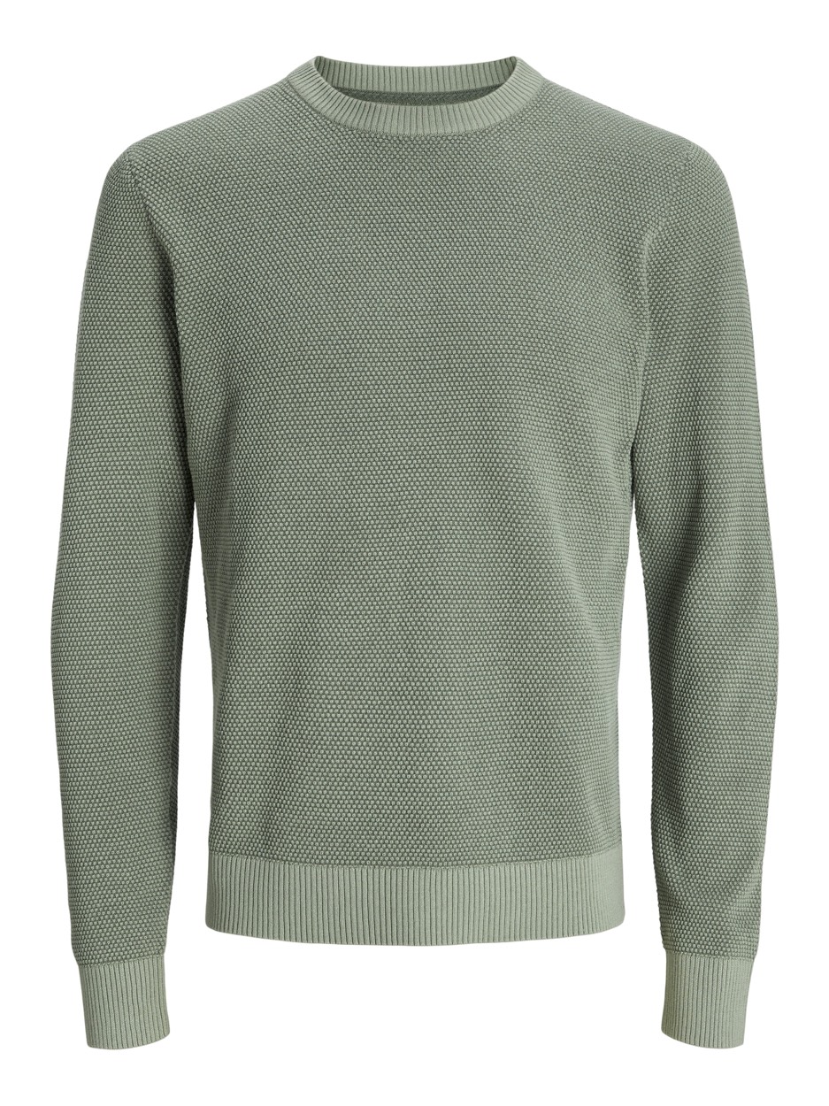 Jack & Jones Jjeglobe knit crew neck noos olijf