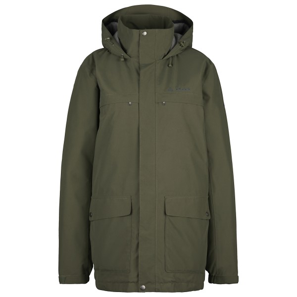 Vaude  Pellice Wool Parka - Lange jas, olijfgroen