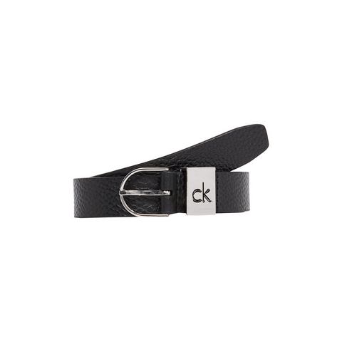 Calvin Klein Leren riem CK LOOP THIN ROUND BUCKLE 2.5