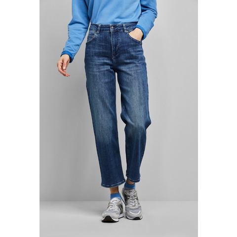 Bugatti 5-pocket jeans van elastische katoenstof in relax fit