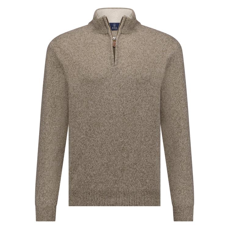 Marco Manzini 24305ne44 nels wool mix half zip pullover