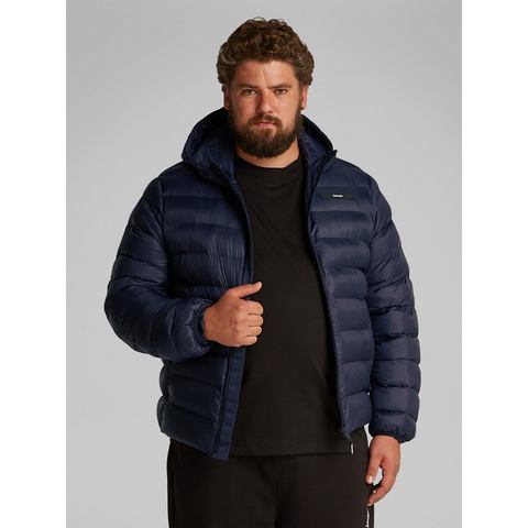 Calvin Klein Gewatteerde jas BT_QUILTED LW HOODED JACKET in grote maten met logoprint