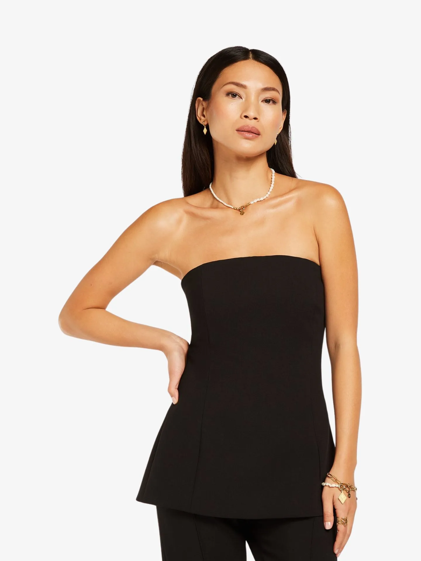 Josh V Dames bandeau top ivy zwart