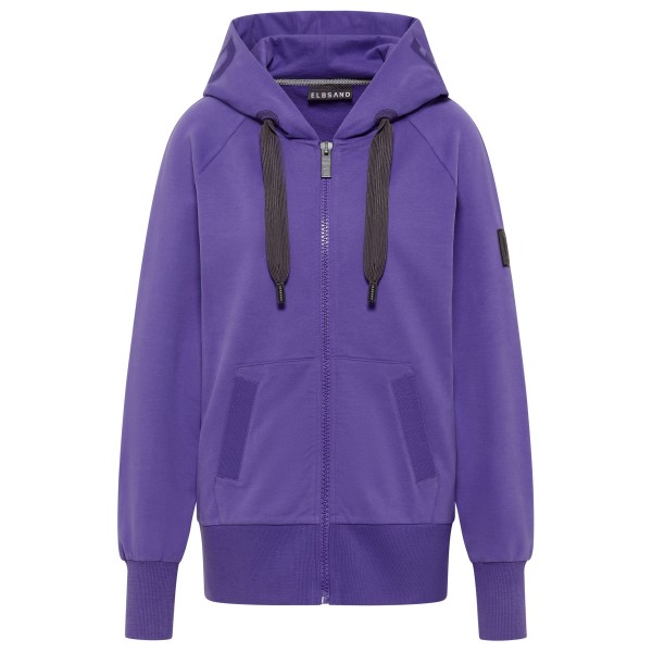 ELBSAND  Women's Kelda Hood-Jacket - Trainingsjack, purper