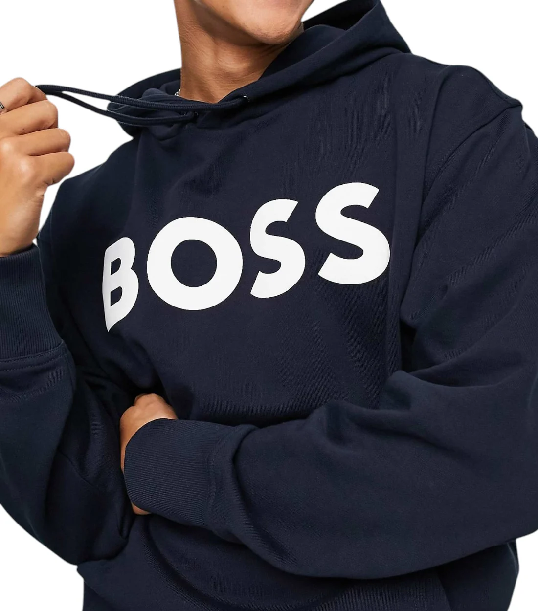 Hugo Boss Katoenen bold hoodie