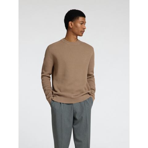 SELECTED HOMME Trui met ronde hals SLHDANE LS KNIT STRUCTURE CREW NECK NOOS