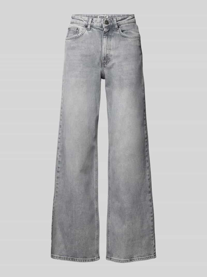 Only Wide fit high rise jeans van hoogwaardige katoenmix, model 'JUICY'