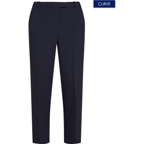 Tommy Hilfiger Curve Geweven broek CRV PUNTO SLIM STRAIGHT PANT in grote maten, met logostiksel