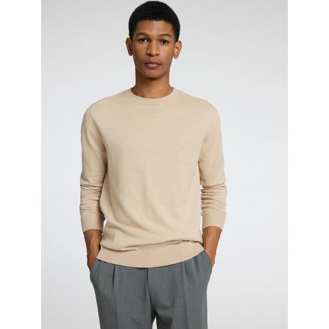 SELECTED HOMME Gebreide trui SLHBERG CREW NECK NOOS