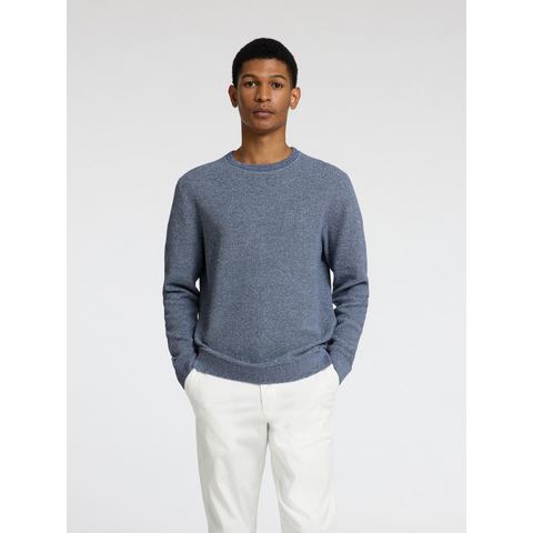 SELECTED HOMME Gebreide trui SLHROSS LS KNIT STRUCTURE CREW NECK NOOS