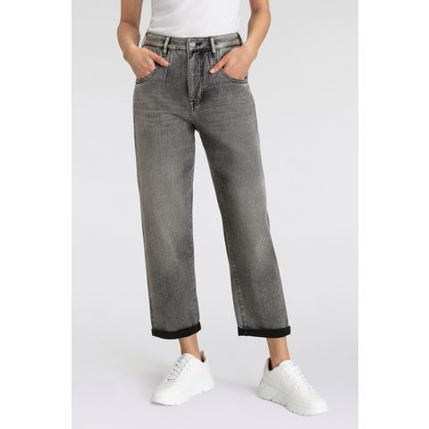 Herrlicher Loose fit jeans Brooke Organic Denim Brushed met figuuraccentuerende naden aan de voorkant