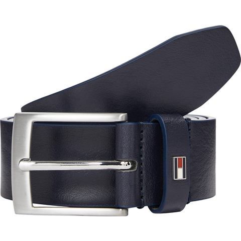 Tommy Hilfiger Leren riem ADAN 3.5 EXT Metalen logopatch, eenvoudige doornsluiting