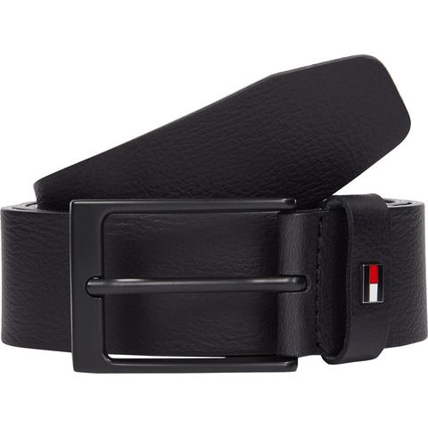 Tommy Hilfiger Leren riem LAYTON 3.5 Metalen patch, eenvoudige doornsluiting