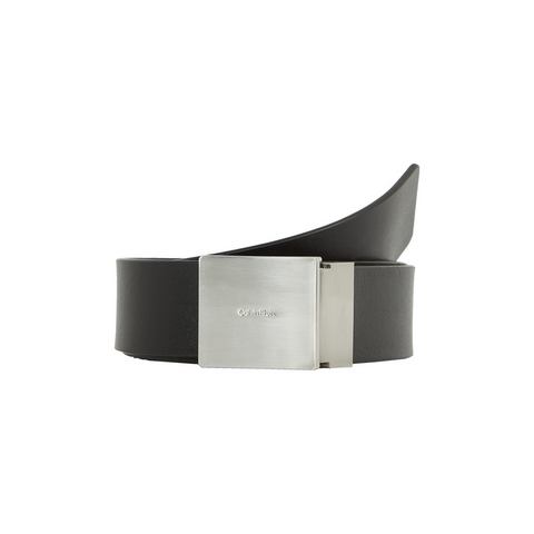 Calvin Klein Leren riem ADJ CASUAL PLAQUE 35MM Logoprand, kliksluiting