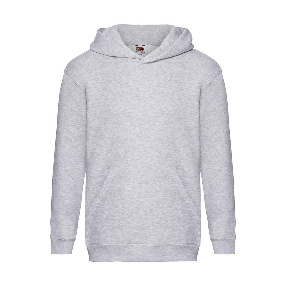 Fruit of the Loom Kinder/kids premium effen hoodie